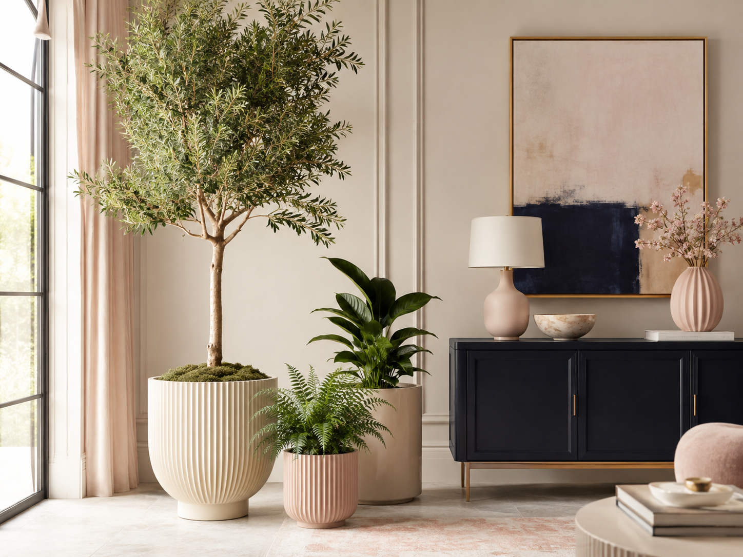 Interior plant design by Pink's Plantscaping