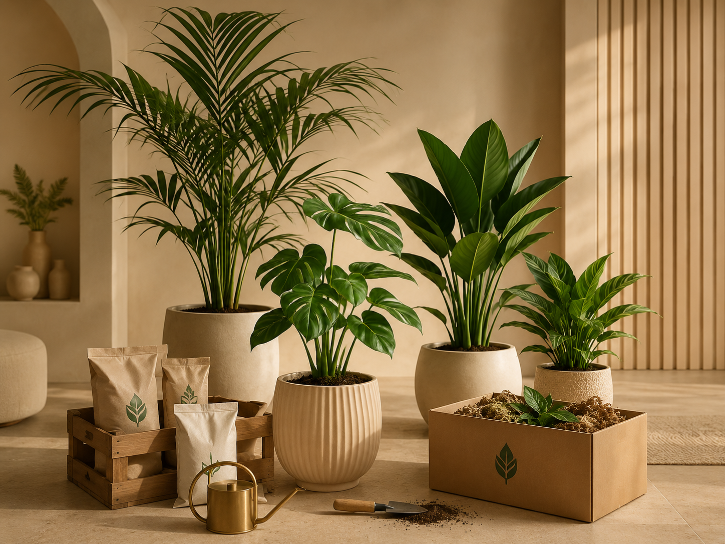 Professional plant installation by Pink's Plantscaping