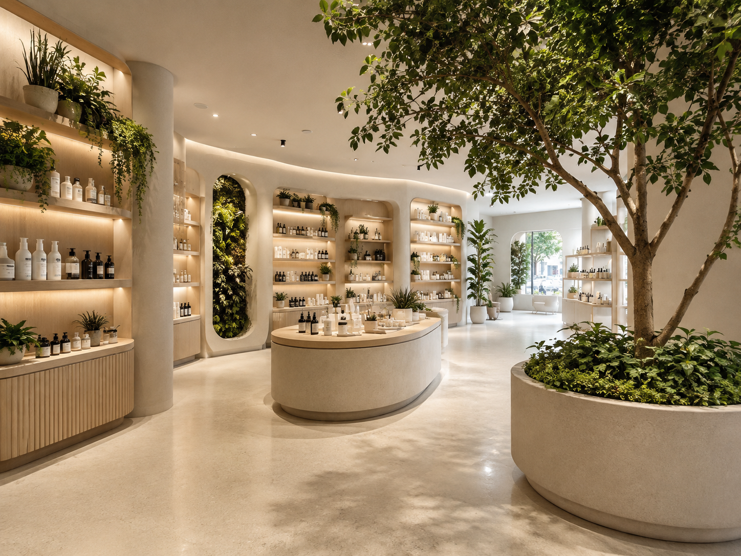 Commercial interior plantscaping