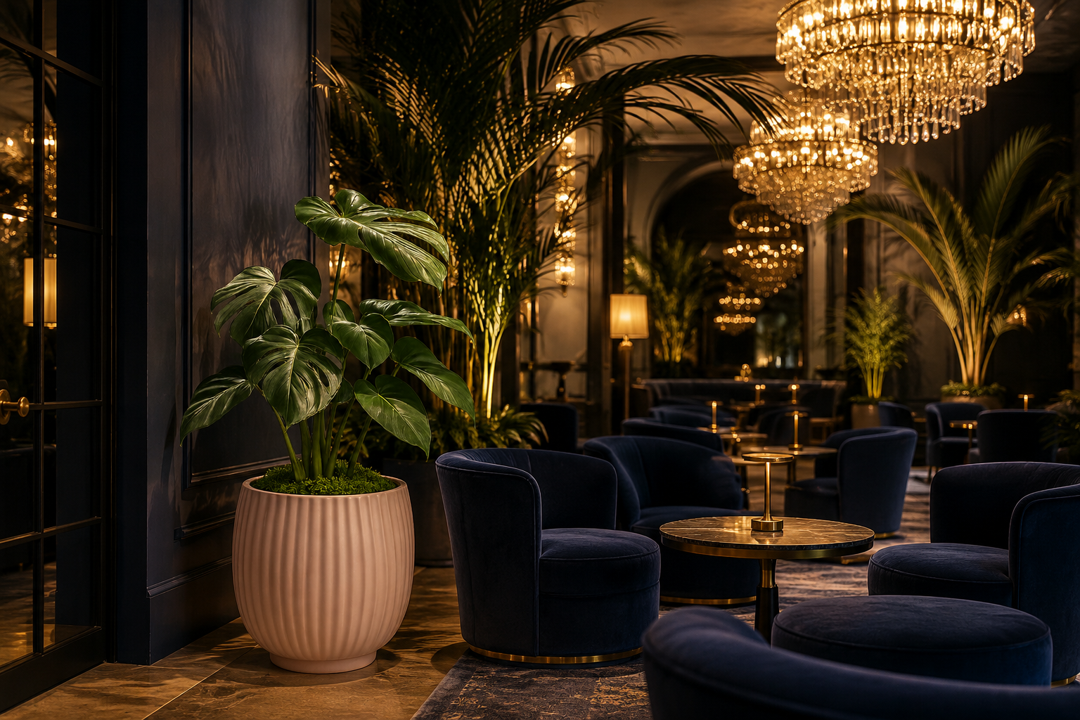 Hospitality interior plantscaping